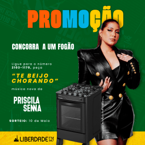 Promoção de Priscila Senna na Liberdade FM