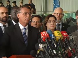 Presidente Jair Bolsonaro se pronuncia dois dias após perder eleição
