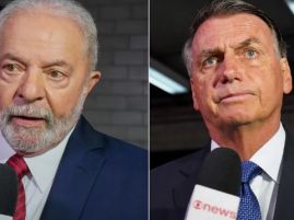 Ipec: Lula tem 54% dos votos válidos no 2º turno, e Bolsonaro, 46%
