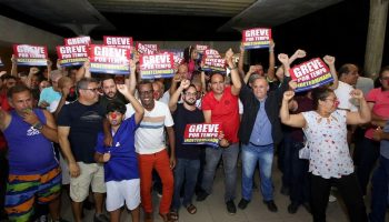 Greve metroviários - foto Ed Machado - FolhaPE